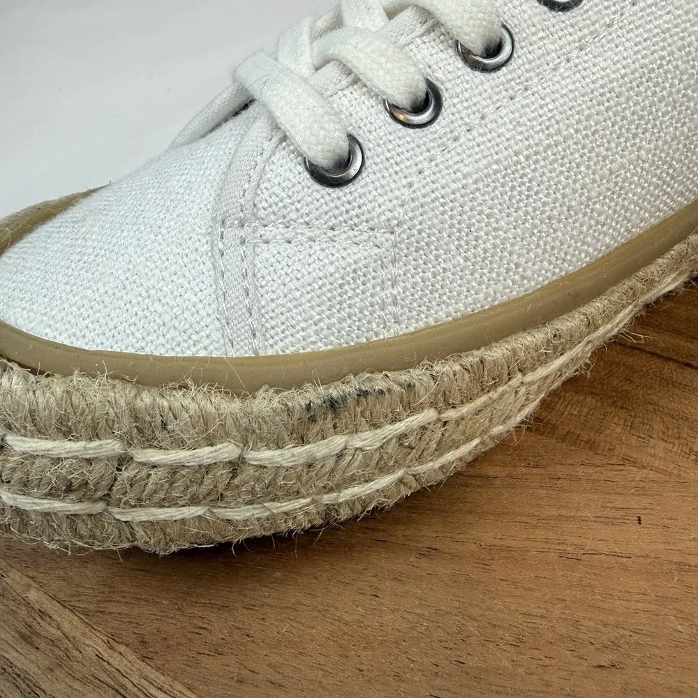 New Womens Seavees Coronado Espadrille Lace-Up Sneakers Shoes‎ Size 7 M